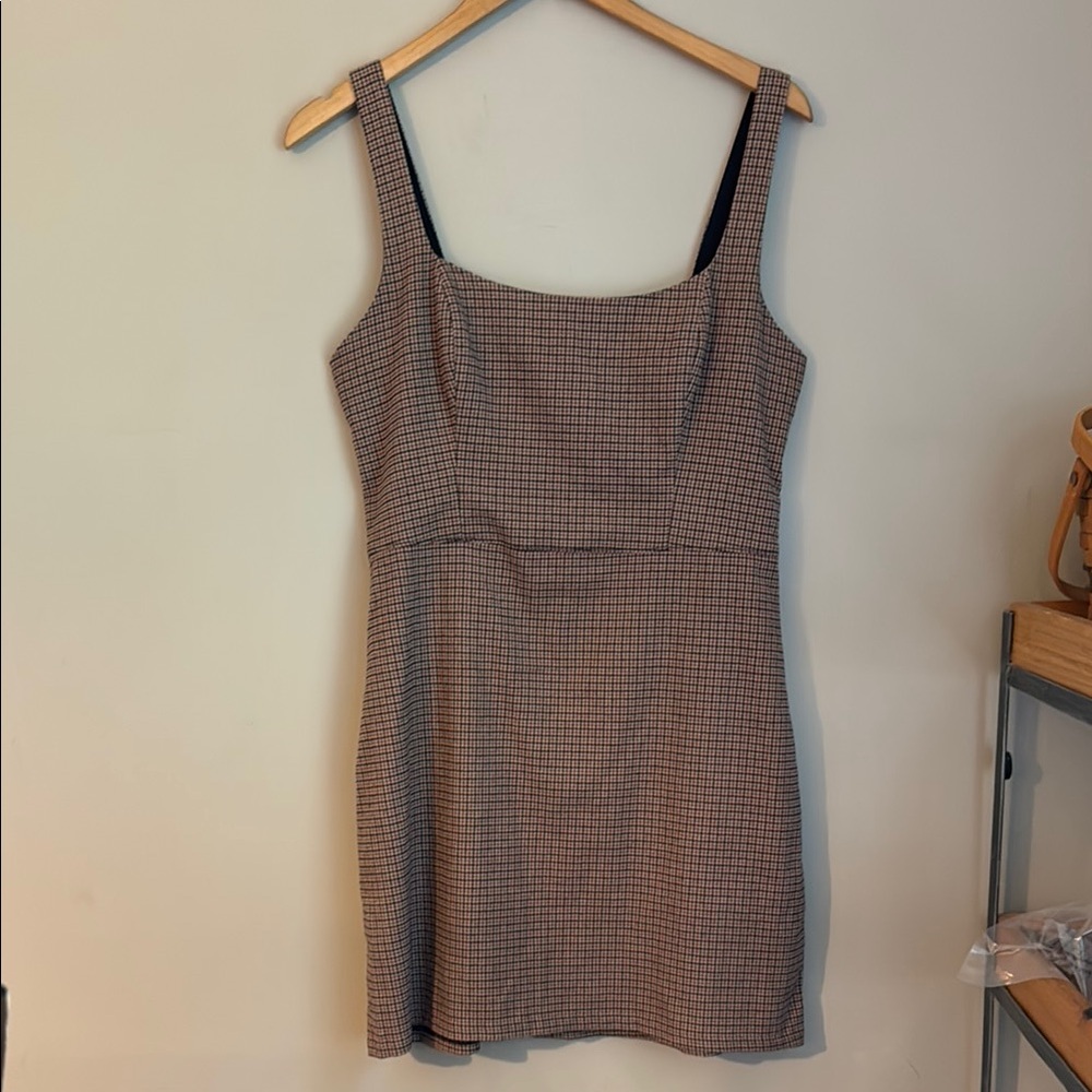 Abercrombie and Fitch Preppy Plaid Jumper Dress Size Medium Tall